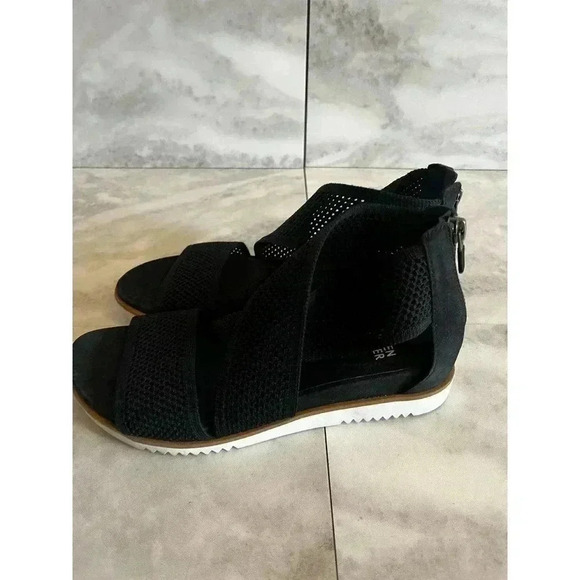 Eileen Fisher Women’s Kitts Stretch Knit Back Zip Sandals Size 6.5 - Picture 3 of 5